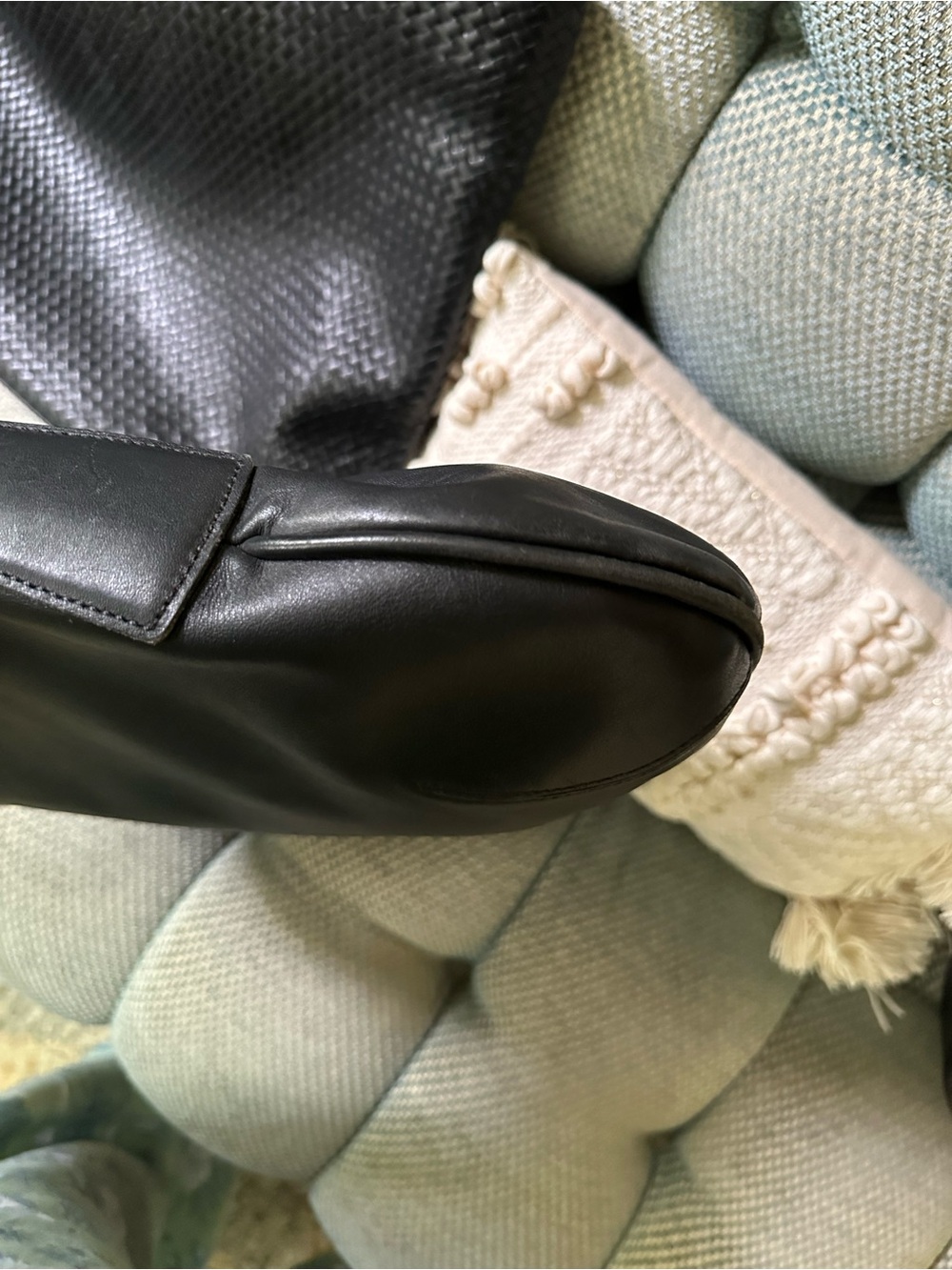 Coach Black Leather Hobo Shoulder Bag - Picture 4 of 8